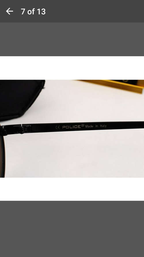 Brand New - Police Sunglasses - Polarized - Anti UV - Incl Case & Cleaning Cloth - Black