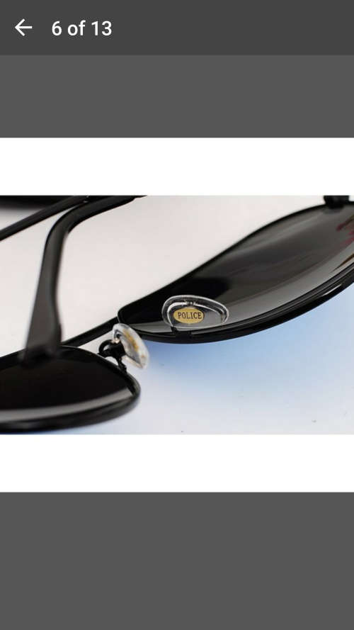 Brand New - Police Sunglasses - Polarized - Anti UV - Incl Case & Cleaning Cloth - Black