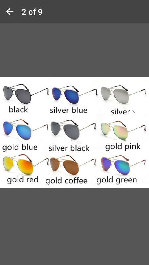 Fashion Mirror Sunglasses Aviator Polarized Lenses Sunglasses BLACK