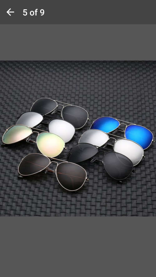 Fashion Mirror Sunglasses Aviator Polarized Lenses Sunglasses BLACK