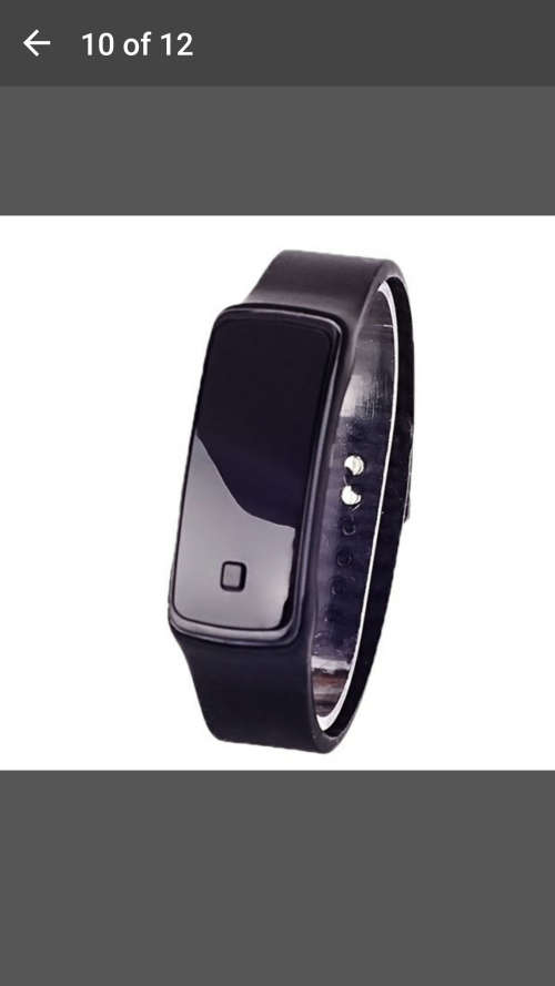 Silicone Band Digital LED Bracelet Wristwatch