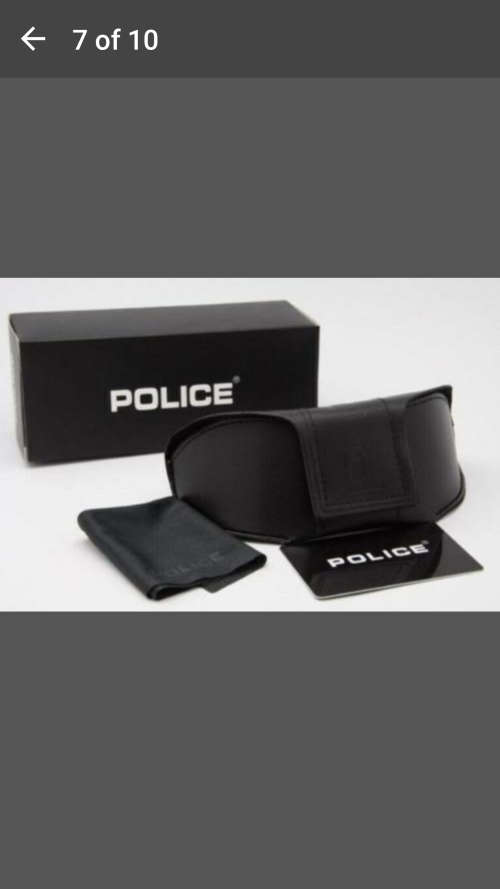 Brand New - Police Sunglasses - Polarized - Anti UV - Incl Case & Cleaning Cloth - Coffee