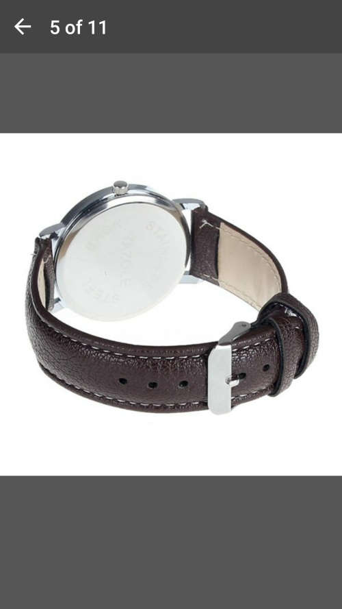 New Luxury Fashion Crocodile Faux Leather Mens Yazole Analog Watch