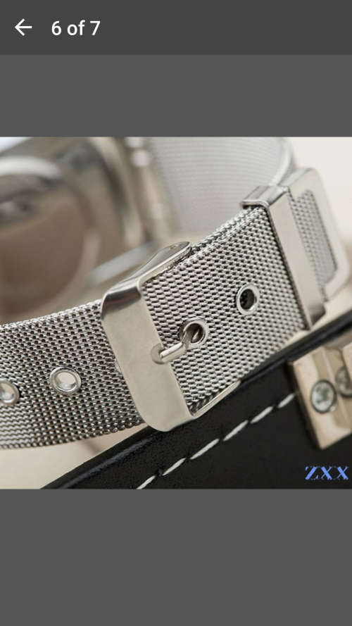 WoMaGe - Stunning Round Dial Silver Mesh Steel Quartz Women Watch