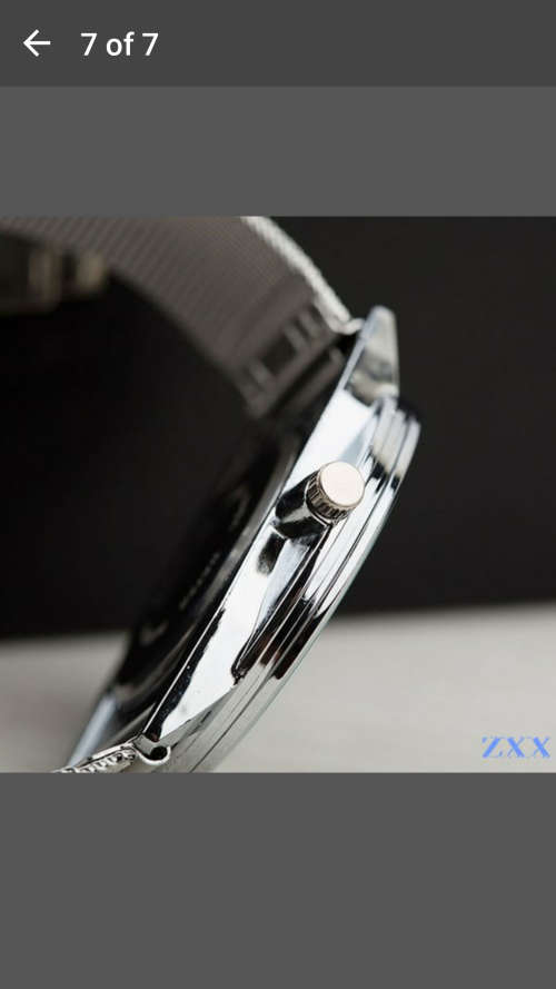 WoMaGe - Stunning Round Dial Silver Mesh Steel Quartz Women Watch