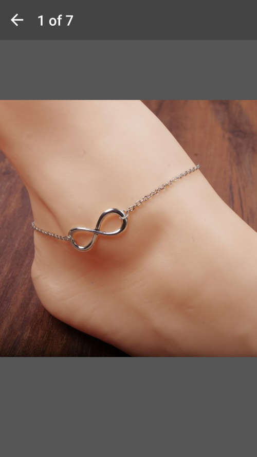 Buy 1 Get 1 Free - Fashion Infinity Cross Anklet -  + Free SS Infinity Anklet as per pic