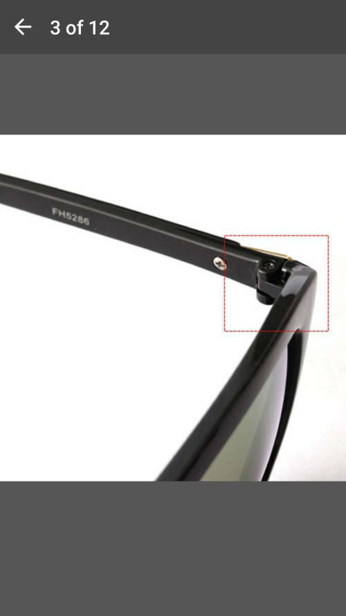 Vintage Unisex Square Sunglasses - Plastic Frame Black with Silver trim