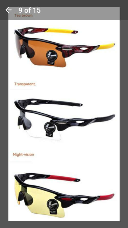 Men's Outdoor Cycling Windproof UV400 Sport Sunglasses Goggles AP - Bottom Pair in Pic