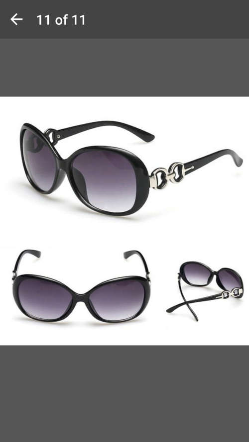 New Eyewear - Retro Vintage Oversized Women Fashion Designer Sunglasses - Black Trim