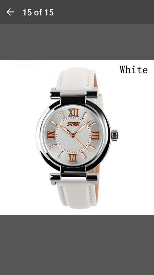 SKMEI - Women Modern Casual Leather Band Wrist Watch Quartz Analog Stainless Steel - GREAT!!