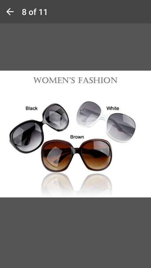 New Eyewear - Retro Vintage Oversized Women Fashion Designer Sunglasses - Brown