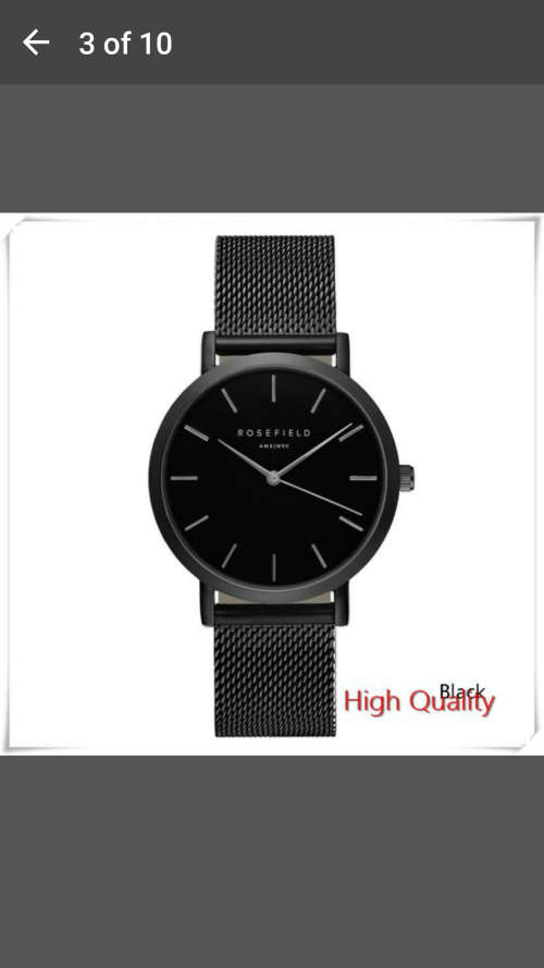 Rosefield Brand - Women Men Simple Analog Quartz Watches Stainless Steel Wristwatch