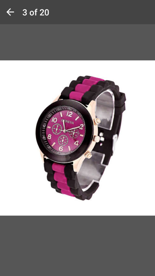 Women's Geneva Silicone Band Jelly Gel Quartz Analog Sports Wrist Watch