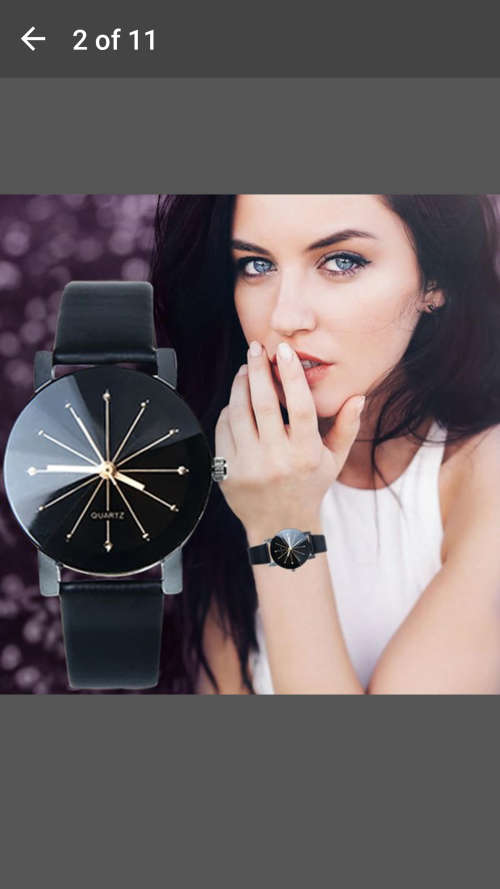 Womens Watch - Quartz Dial Clock Leather Wrist Watch - Stylish & Elegant - 30mm Dial