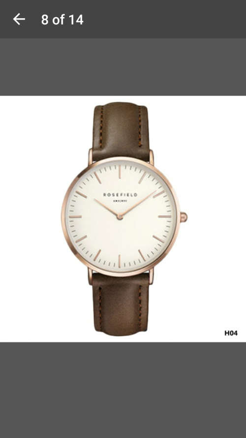 Rosefield Brand - Women Men Simple Analog Quartz  Wristwatch - V