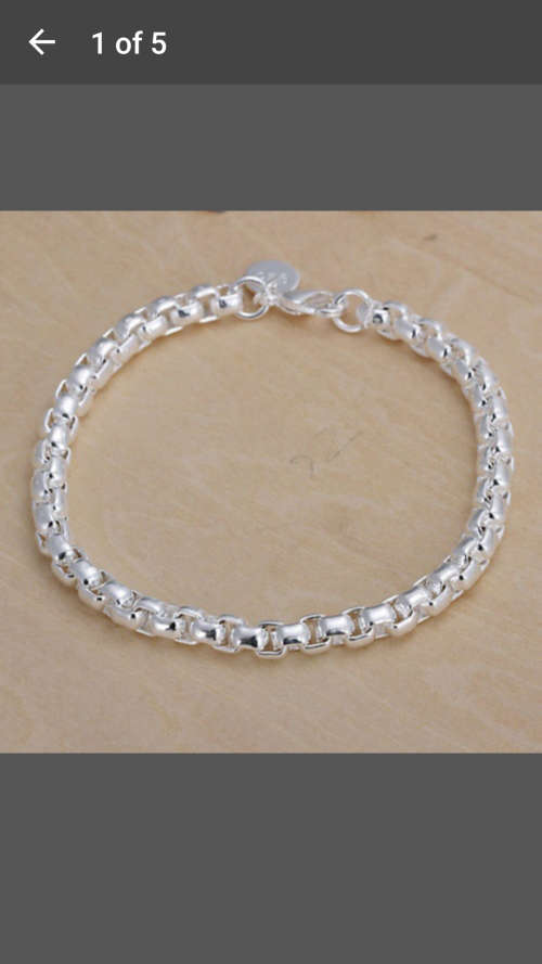 Silver fashion silver Circular grid bracelet CH157 - V