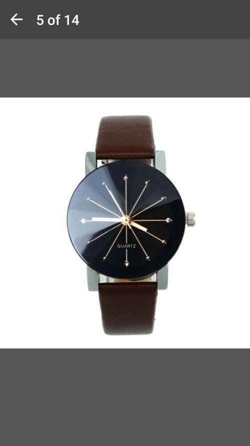 Womens Watch - Quartz Dial Clock Leather Wrist Watch - Stylish & Elegant - 30mm Dial