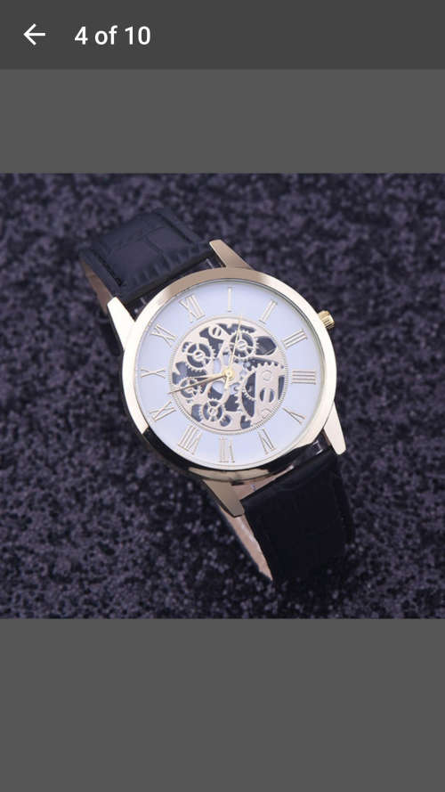 Different - Fashion Rome Digital Leather Band Analog Dial Quartz Wrist Watch