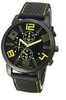 GT Silicone Band Sport Watch - Yellow
