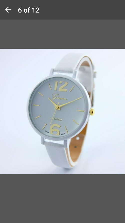 Vogue Geneva Women Faux Leather Analog Quartz Wrist Watch