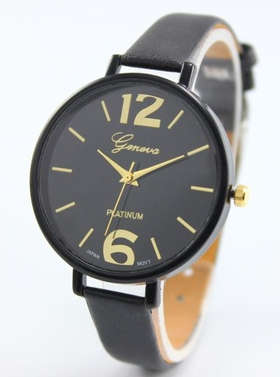 Vogue Geneva Women Faux Leather Analog Quartz Wrist Watch