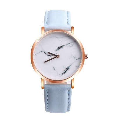 Women's Fashion Watch - Marble Surface Leather Band Quartz Movement