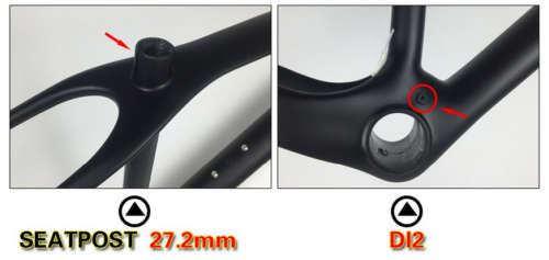 Carbon mountain bike frame combo 29er Through axle & Quick release size medium