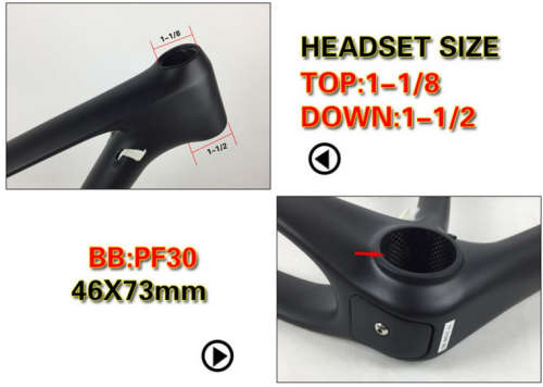 Carbon mountain bike frame combo 29er Through axle & Quick release size medium