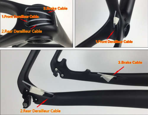 Carbon mountain bike frame combo 29er Through axle & Quick release size medium