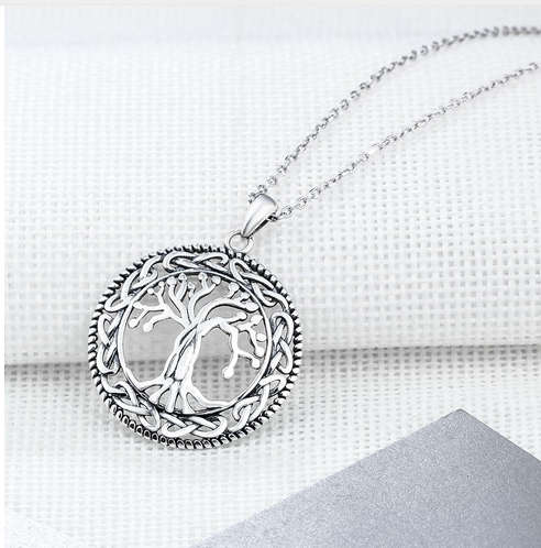 Ladies tree of Life Large Pendant Necklace 45cm Jewellery 925 Sterling Silver