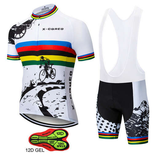 X-CQREG Men's Cycling Jerseys 2018  Cycling Jersey Sets MTB Road Bike Bicycle Breathable