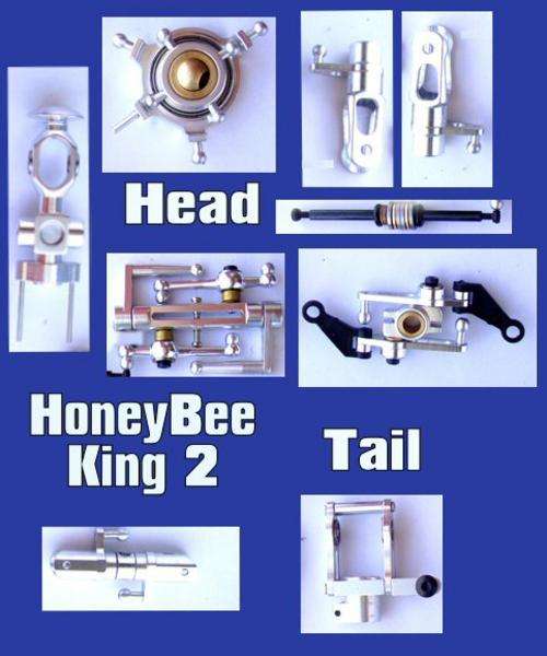 Esky Honey Bee King 2 Metal Head & Tail Upgrade Parts