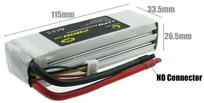 11.1v 2800mAh 30C Lipo Battery