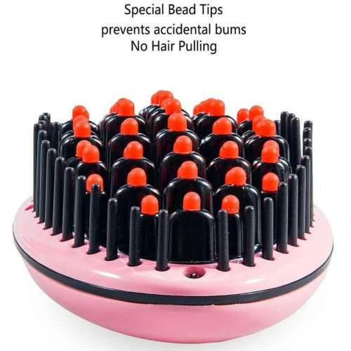 Hair Straightener Straightening Comb Brush With Temperature Nano 3 In 1 Straightening LCD Screen Wit