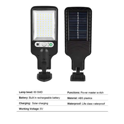 Solar Street Light Outdoor Human Body Induction Street Light with Remote Control