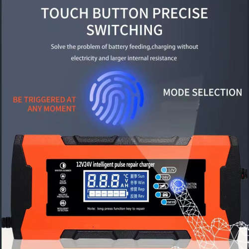 12V10A/24V5A Charger Car And Motorcycle Battery Intelligent Pulse Repair Charging
