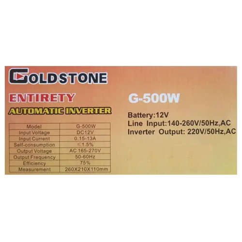 500W Solar Inverter With Built-in Battery Charger