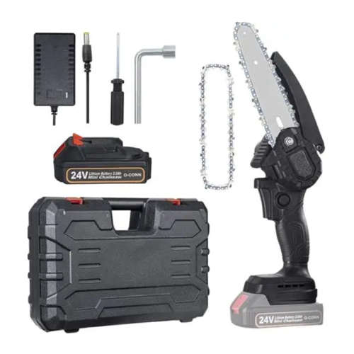 24V Cordless Chainsaw Tool Box with Accessories Mini Electric Chainsaw