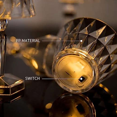 KUNYA LED Crystal Table Lamp Acrylic Diamond Night Light