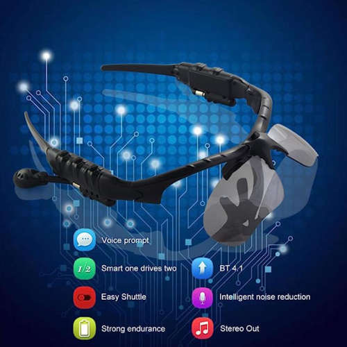 Smart Sunglasses BT Headset Polarized Glasses Bluetooth Headset with Voice Control Microphone Riding