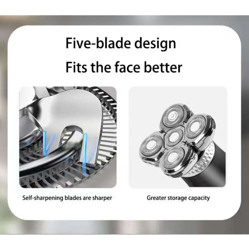 5 Blades Waterproof Shaver Type-C Rechargeable Shaver