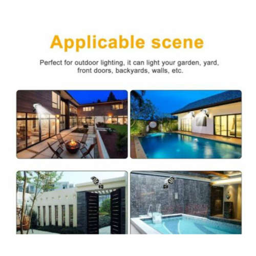 Solar Powered Motion Sensor Fake Dummy Camera Wall Light 3 In1