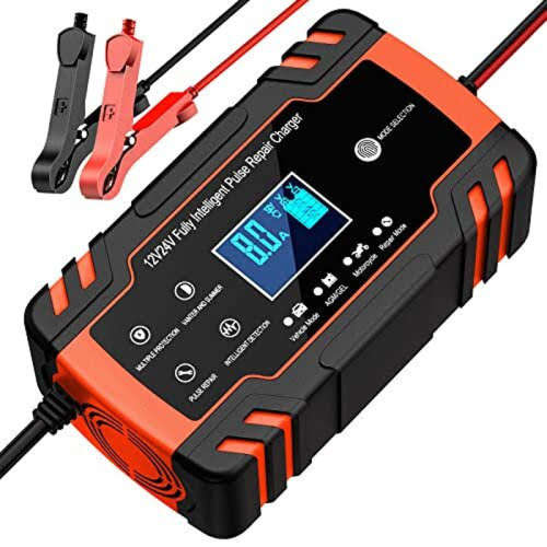 12V 8A - 24V 4A Battery Charger Smart Pulse Repair Charger