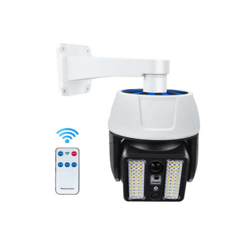 66LED Solar Analog Surveillance Fake Security Camera with Motion Sensor