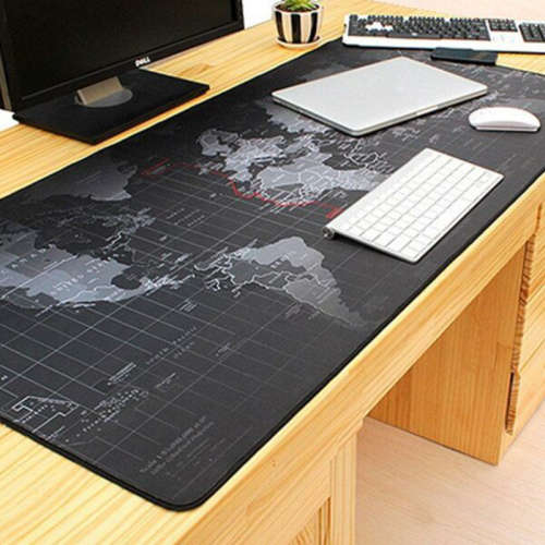 90cm x 40cm x 3mm World Map Gaming Non-slip Mouse Pad