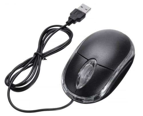 Wired mouse 1200DPI with LED light