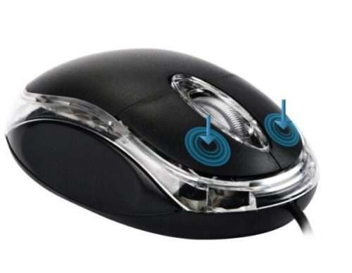 Wired mouse 1200DPI with LED light