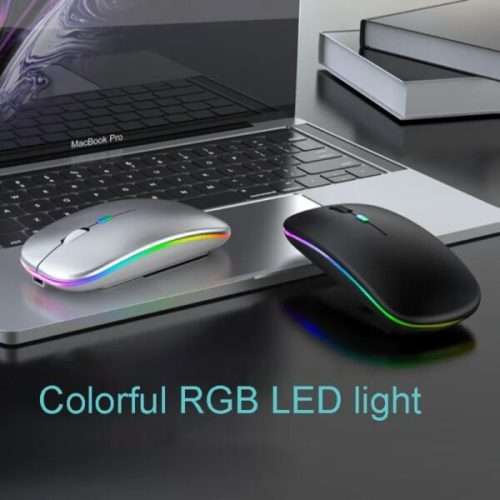 USB Rechargeable RGB 2.4Ghz Wireless Slim Mouse