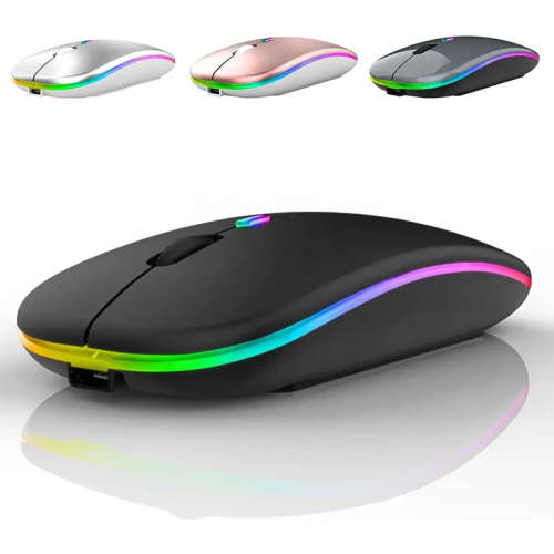 USB Rechargeable RGB 2.4Ghz Wireless Slim Mouse