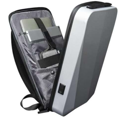 Multi-storage strap waterproof anti-theft hard shell laptop bag